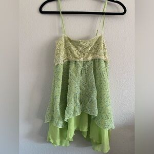 Cheeky USA Vintage Y2K Top Fairy Babydoll Green Small
